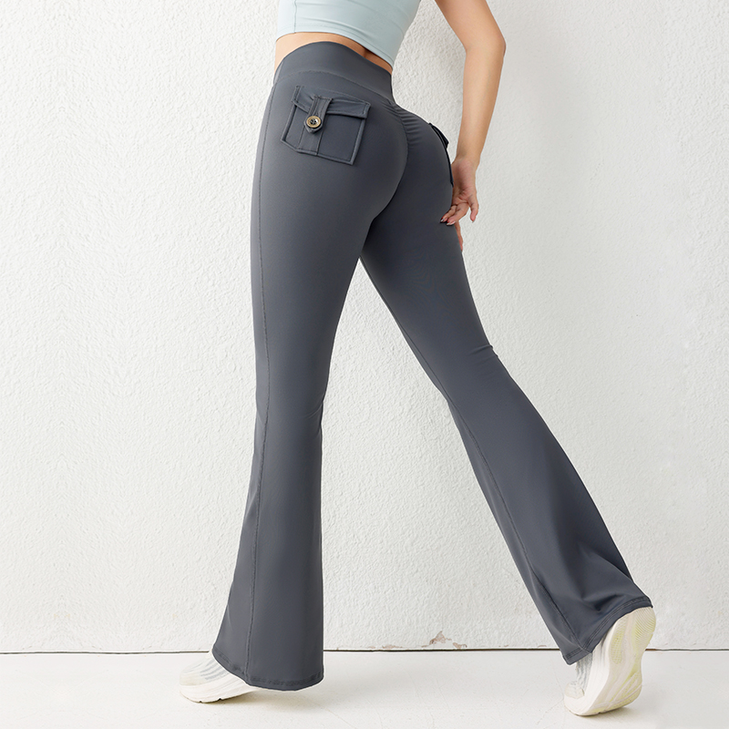 Yoga Fitness Pants - Сплошной цвет, подтягивающие ягодицы, спортивные штаны