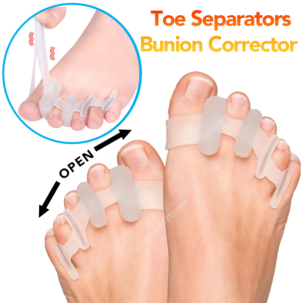 Yoga Toe Separator - 1 пара силиконовых сепараторов для пальцев
