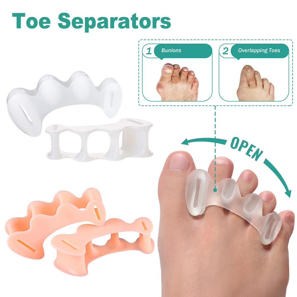 Yoga Toe Separator - 1 пара гелевых жестких силиконовых разделителей