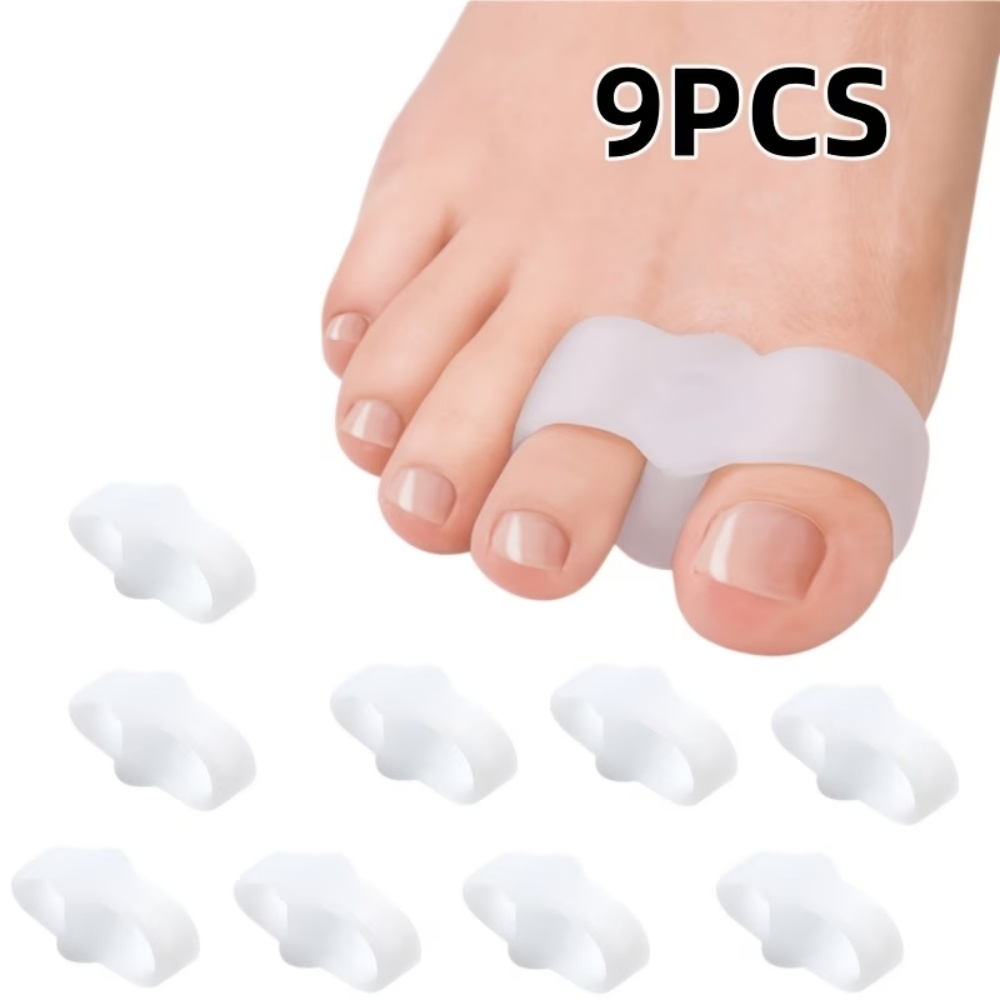 Yoga Toe Separator - Набор из 9 мягких силиконовых разделителей
