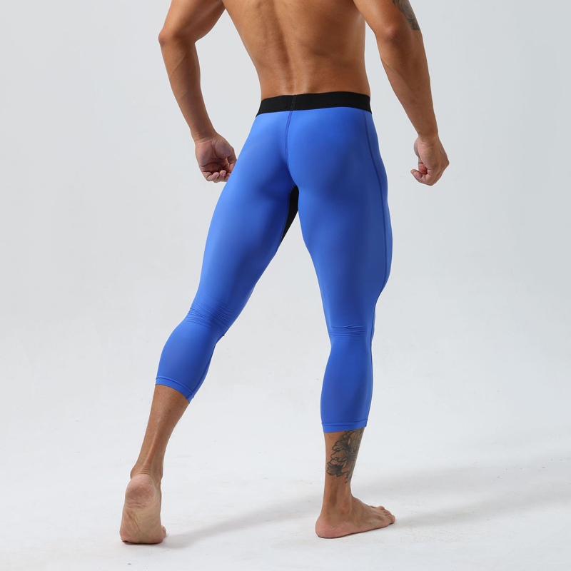 Yoga Fitness Pants - Мужские компрессионные тайтсы с высокой талией,