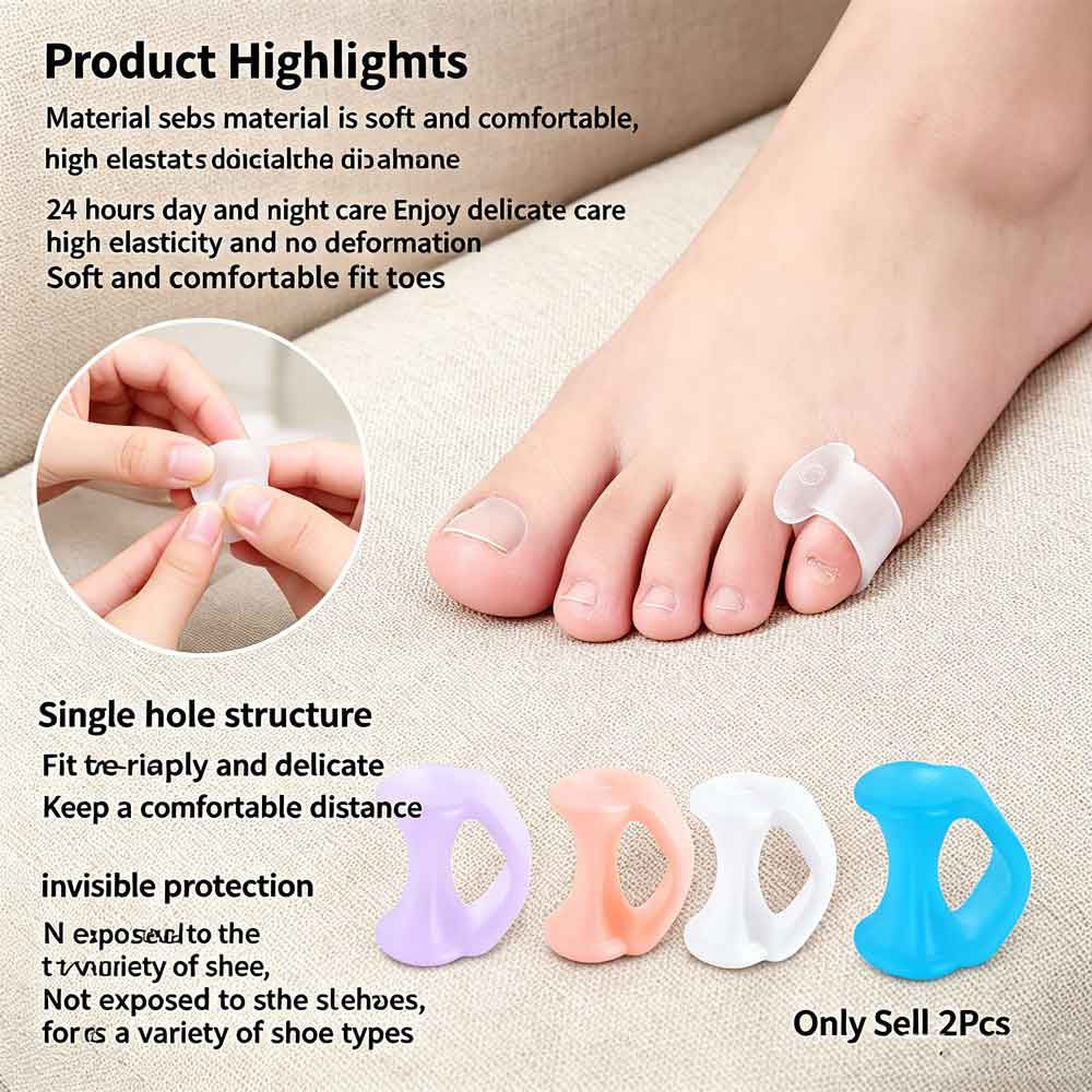 2 шт. силиконовых корректоров  – обзор и цена Yoga Toe Separator