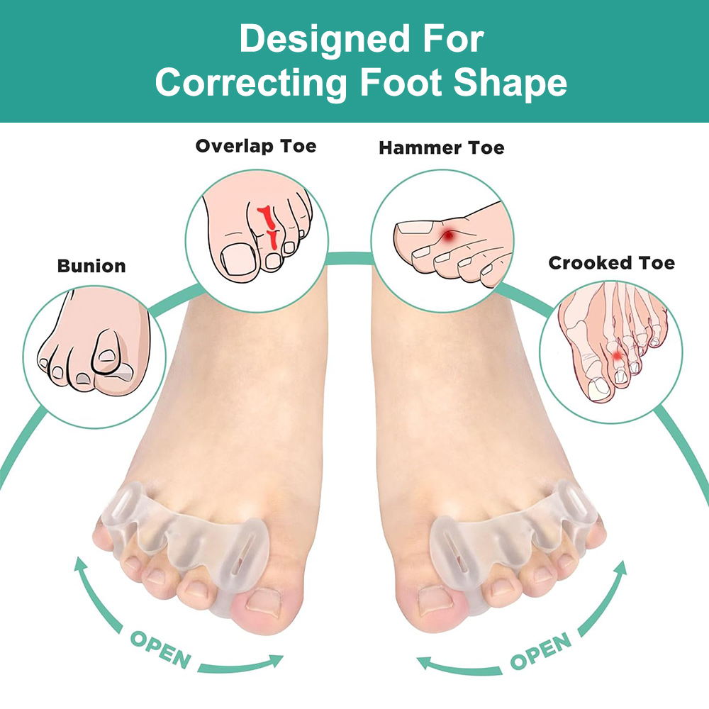 1 пара гелевых жестких силикон – обзор и цена Yoga Toe Separator
