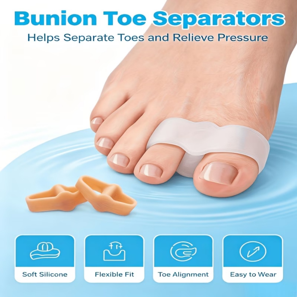 Набор из 9 мягких силиконовых  – обзор и цена Yoga Toe Separator