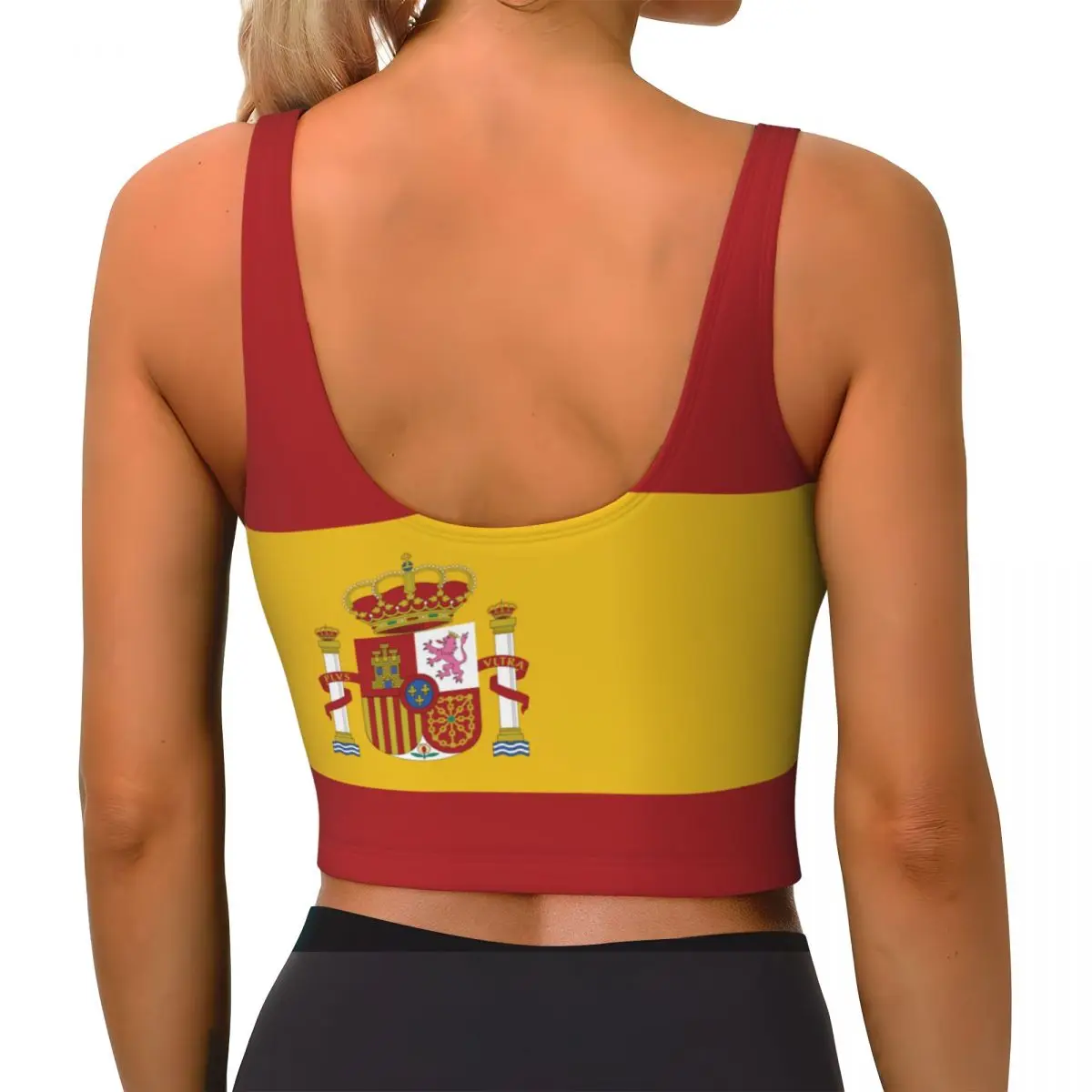Базовые топы с флагом Испании, – обзор и цена Yoga Fitness Top